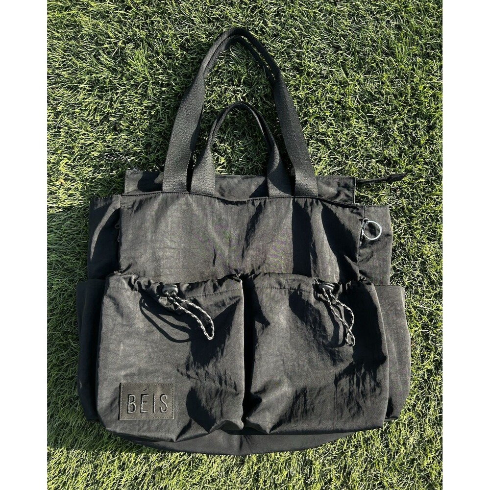 BÉIS The Sport Carryall Tote Black Discontinued Gym Travel Laptop Bag